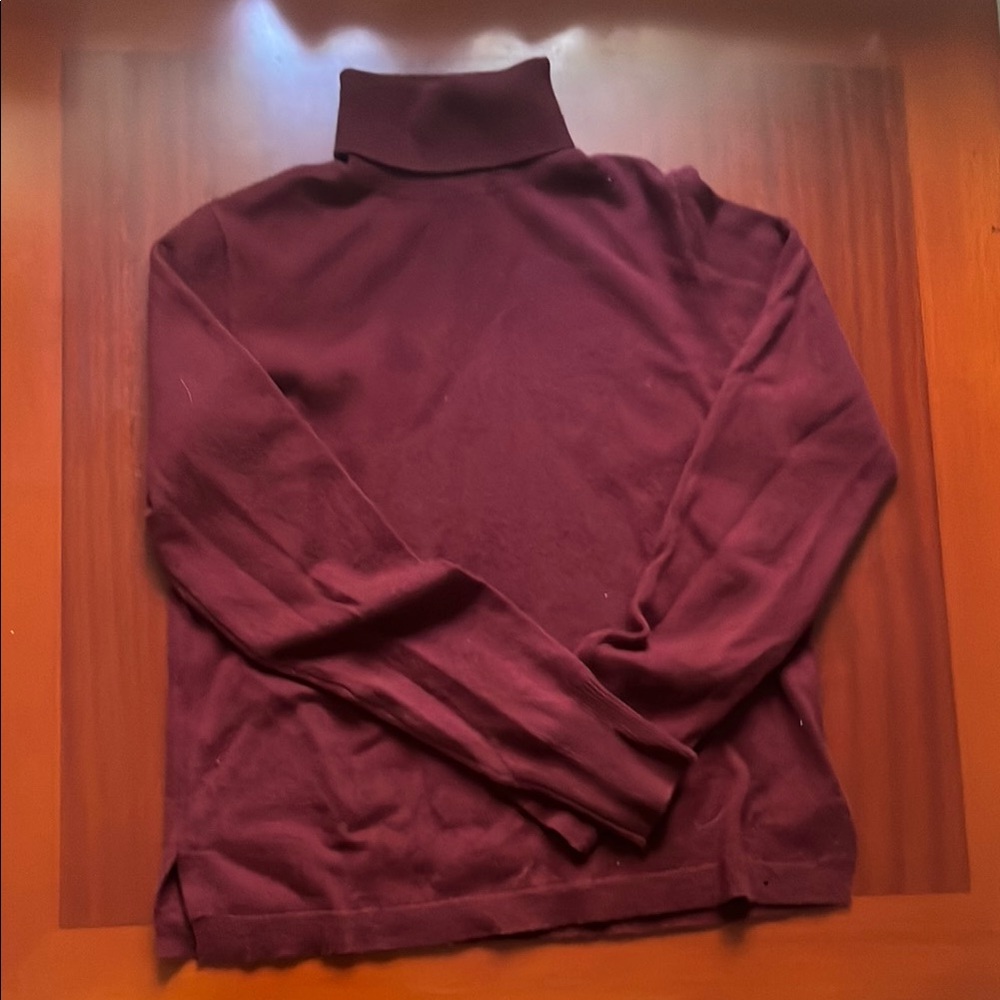 J. Crew Burgundy Turtleneck Sweater
